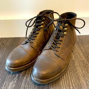 Rhodes Dean Cap Toe Boot - Dark Nubuck, Size 8